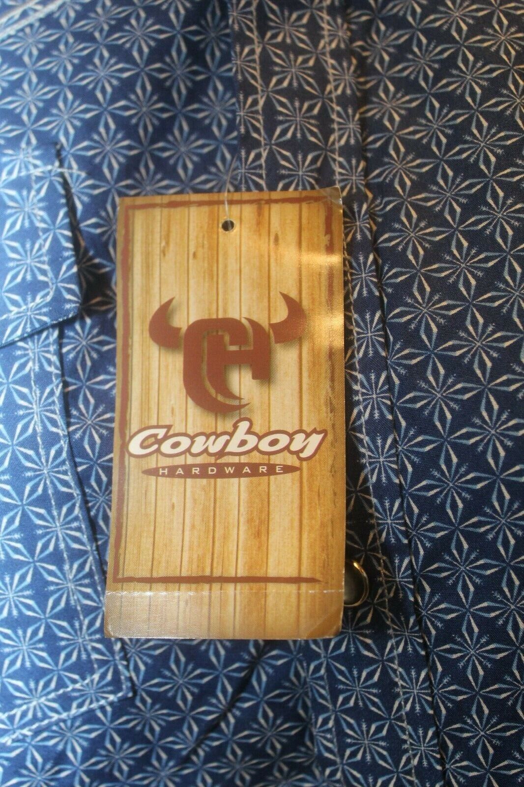*NWT* BOYS Cowboy Hardware Pearl Snap Shirt Size S/M Western Embroidered Trim