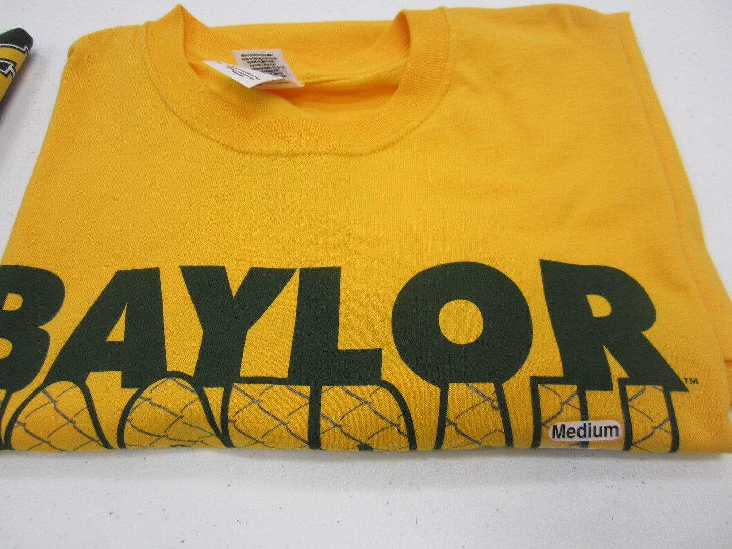 NWT Baylor University Gildan Mens T Shirts Solid 100% Cotton Short Sleeve Size M