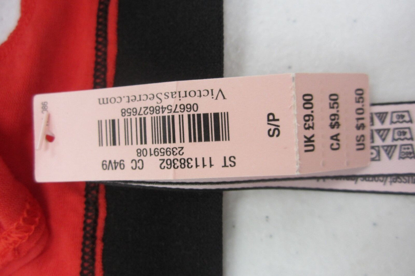 NWT* Victoria's Secret COTTON SEXY THONG STRING Panty Red Sz S/P