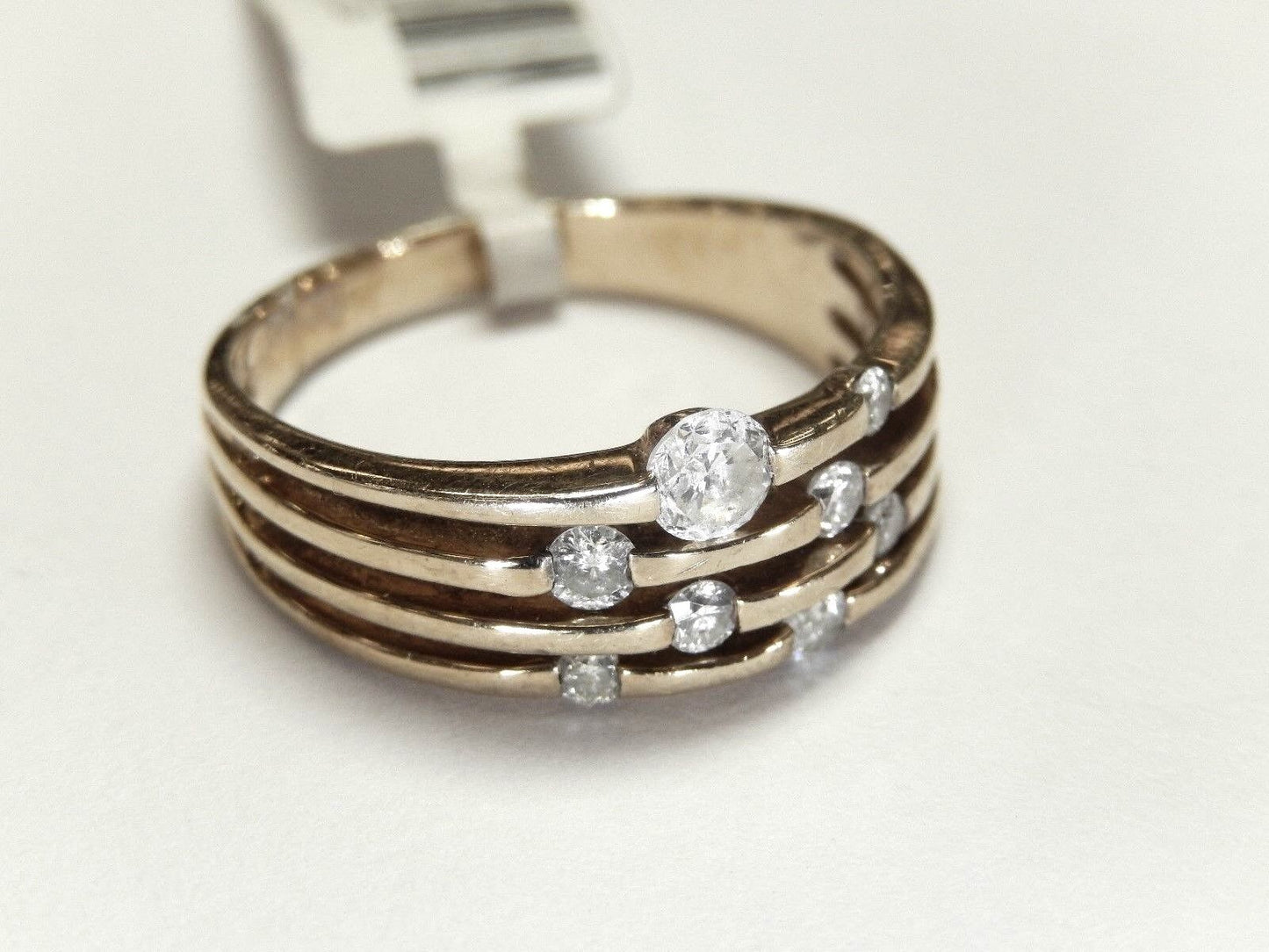 Modern .50CT Natural VS Diamond Jewelry Round Cut Wedding Ring 14K Yellow Gold