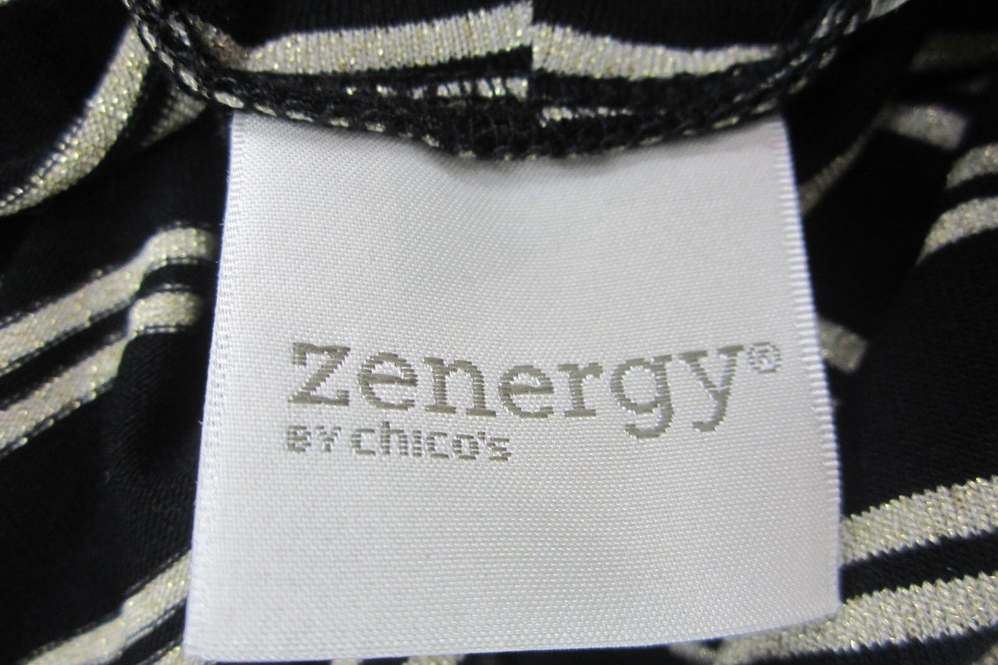 NWT Zenergy by Chico’s Long Sl Cowl Neck CUTE Stretch Knit Top Sz 2