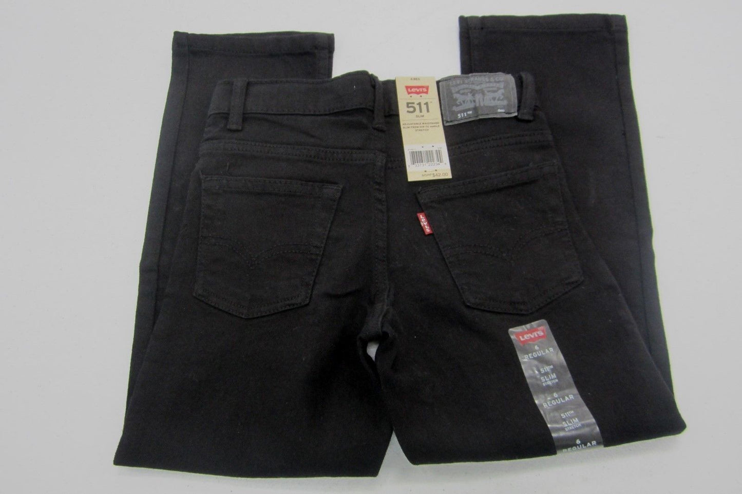 *NWT* Levi’s 511 Slim Girl's Mid Rise Stretch Black Jeans Size 7R