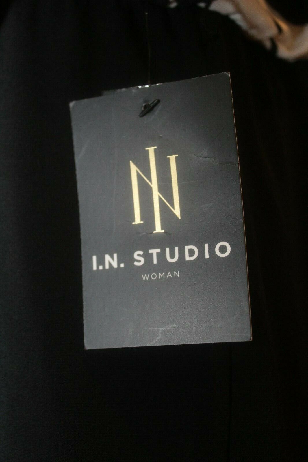 *NWT* IN Studio Womens Fully Lined Black/White DRESS Size 18W "Cute And Nice"