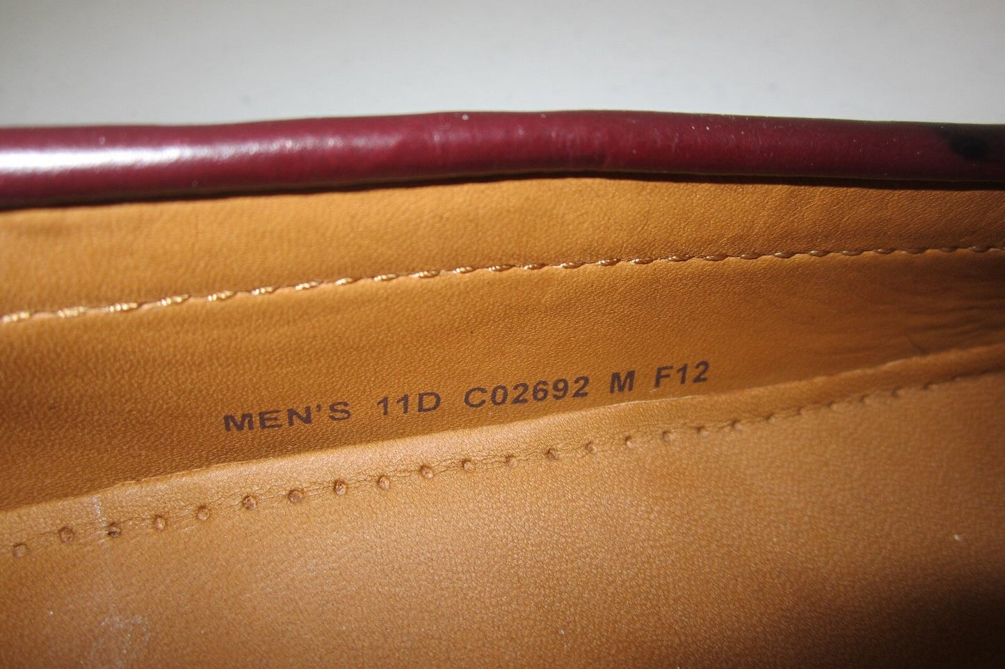 Cole Haan Leather Kiltie / Tassle Slip-On Casual Loafers Cordovan Mens Sz 11D