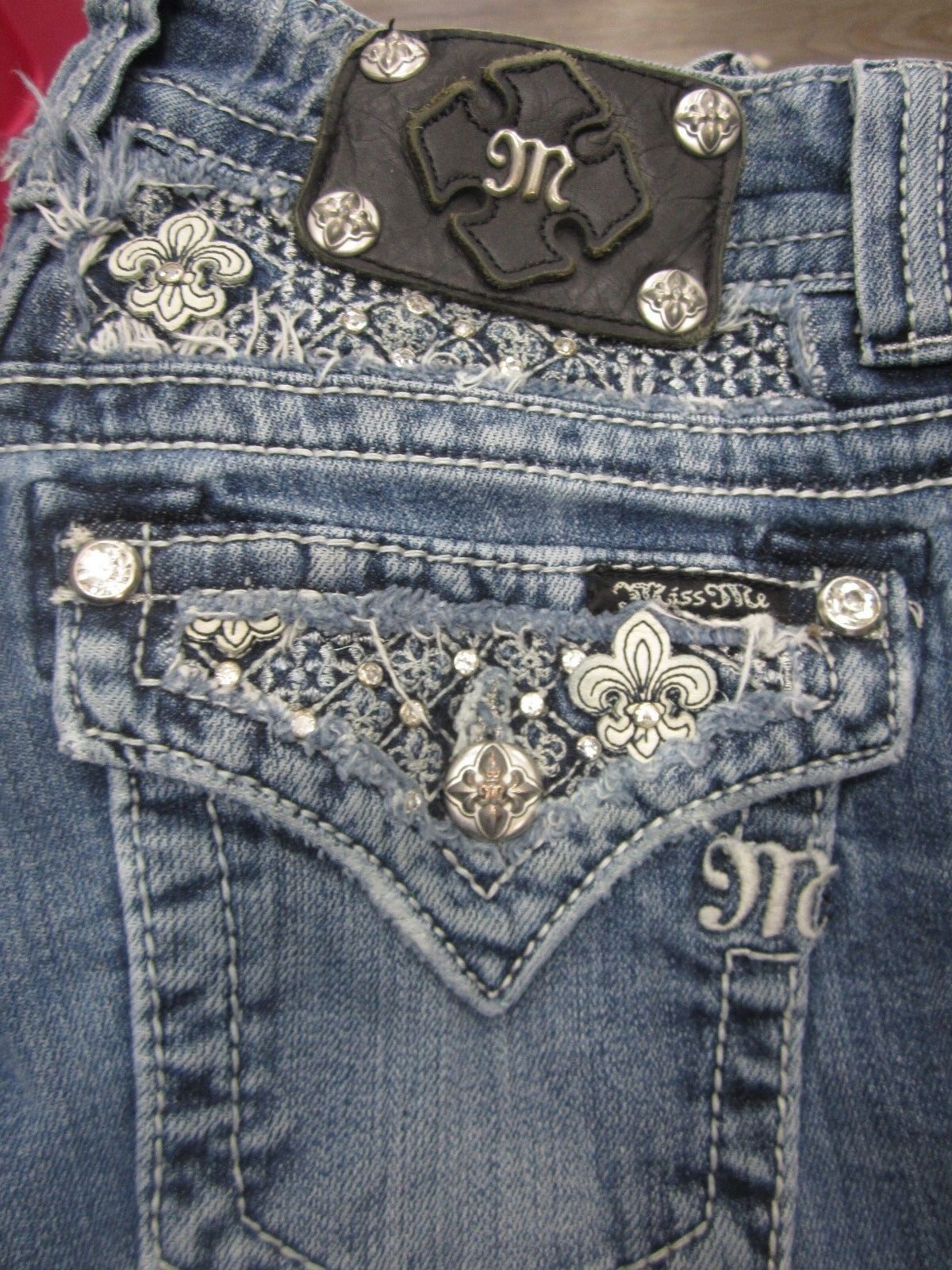 VERY NICE Miss Me Jeans JP5395B Boot Cut Medium Blue Size 25 x 33