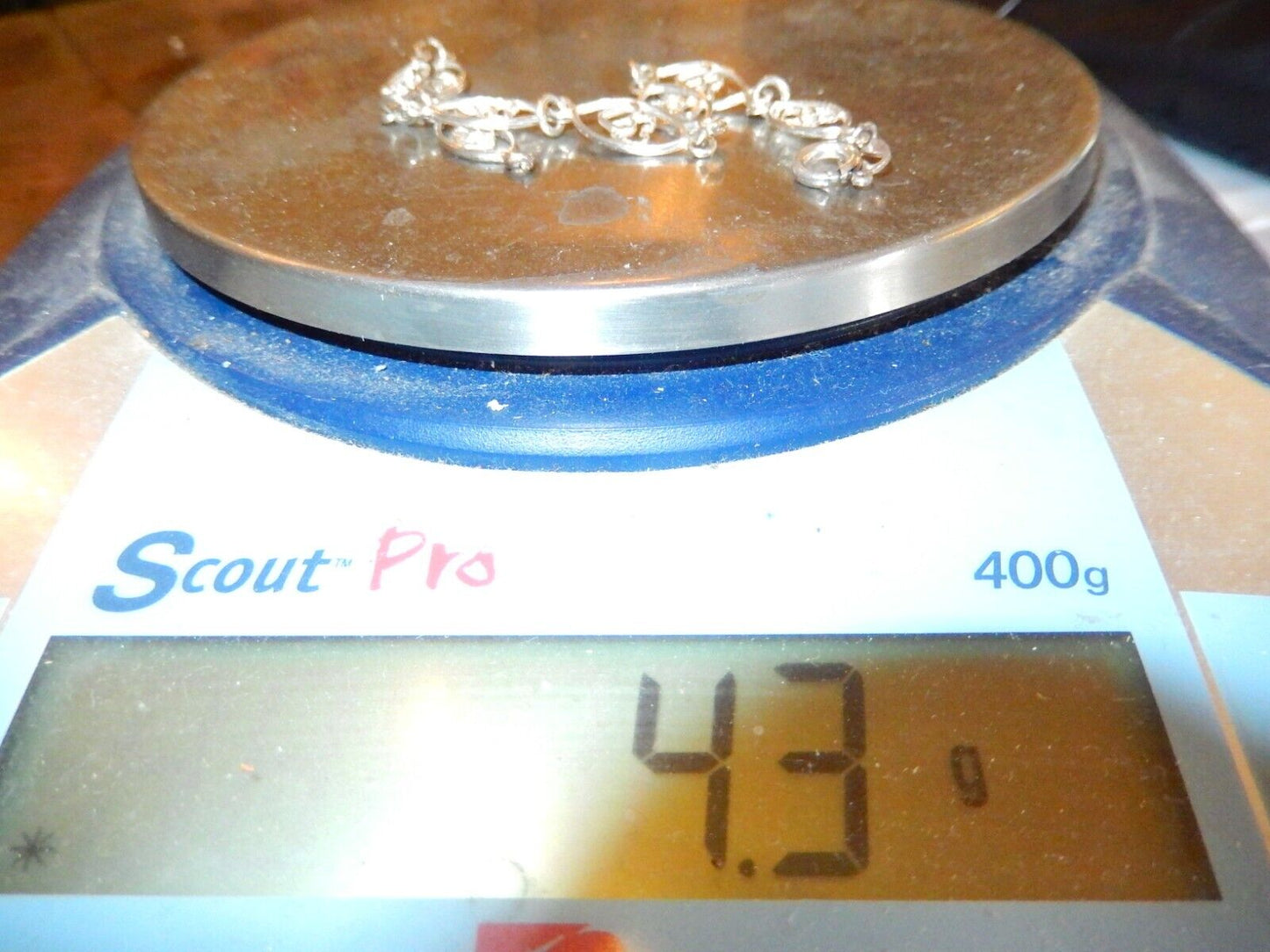 Italian Sterling Silver Double-Heart Link Bracelet 7"