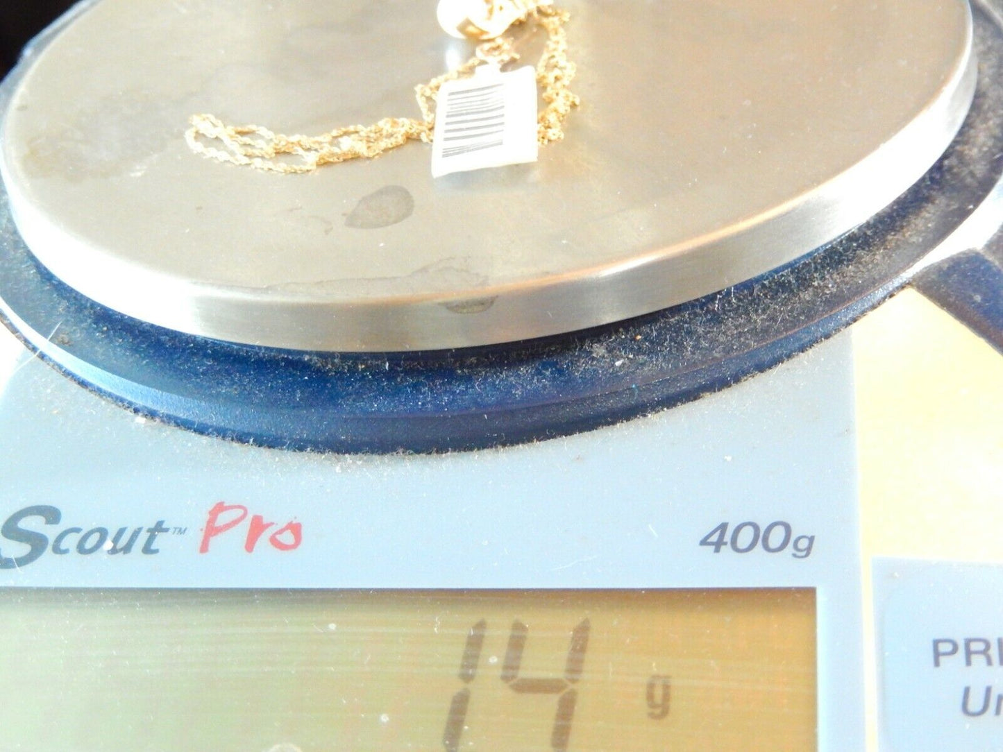 *NWT* 10K Yellow Gold 6 mm Pearl Pendant w/ 4 Diamond Cut CZ & 10k YG 18" Chain