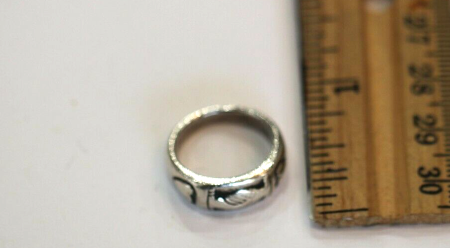 Retired James Avery Shaking Hands Friend Ship Double Heart Sterling Silver Ring