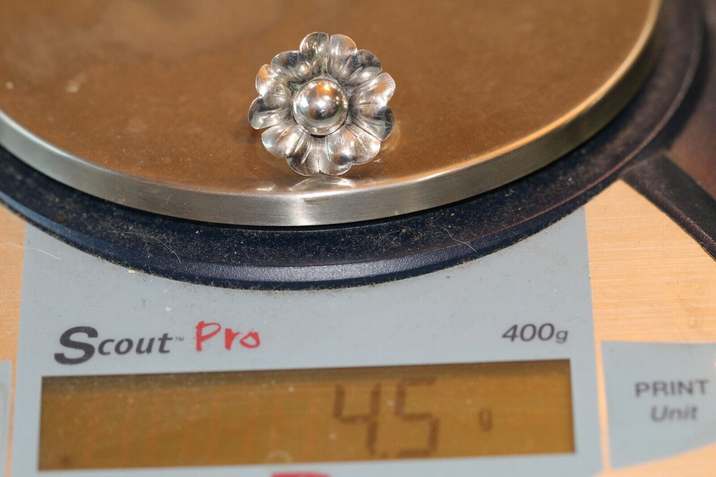 *VINTAGE* TAXCO MEXICAN 925 STERLING SILVER FLORAL FLOWER RING MEXICO Sz 6.5