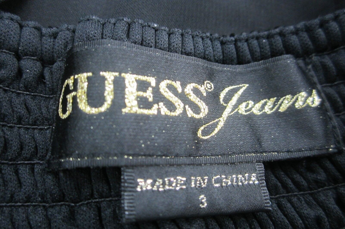 *SUPER CUTE* GUESS JEANS Black Sleeveless Shift Dress Size 3