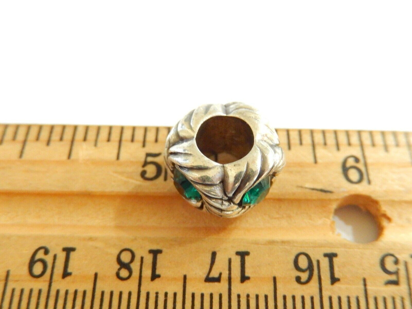 Brighton RAZZLE DAZZLE Christmas Green Bead Spacer Charm RETIRED