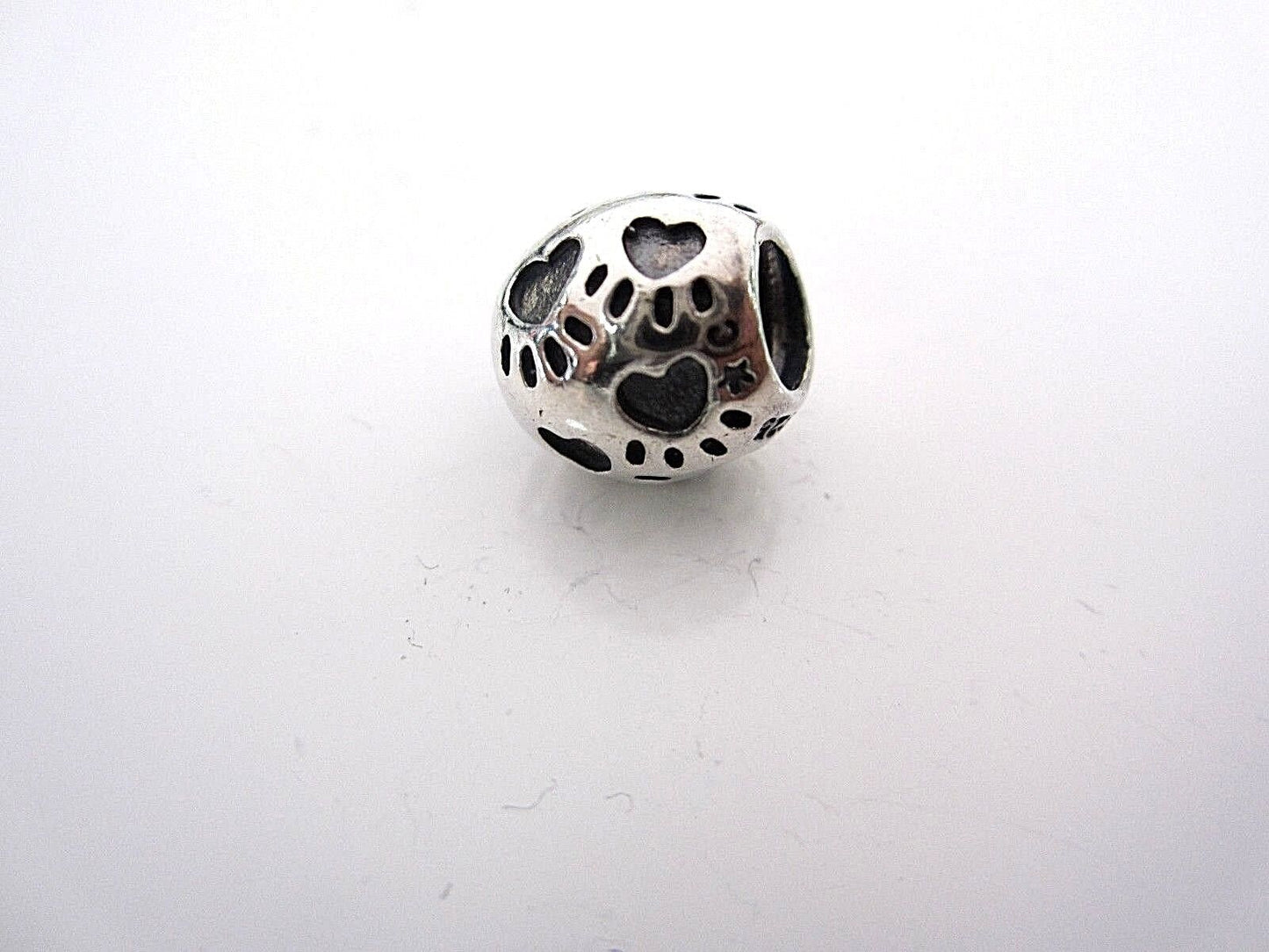 Genuine Chamilia silver cham 925 paws print bracelet charm bead GA-37