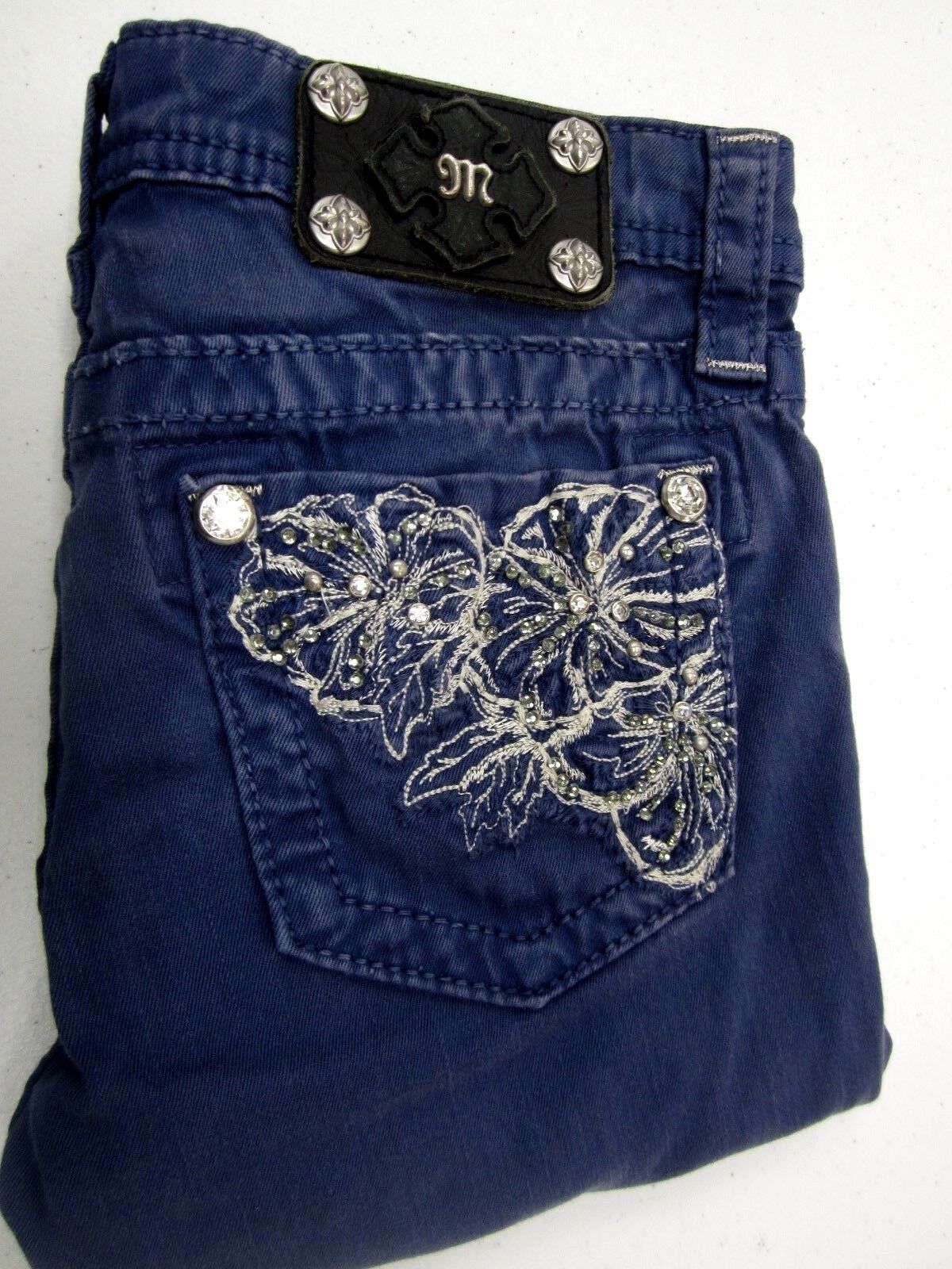 VERY NICE Girls Cobalt Blue MISS ME Skinny Jeans JK5473S5 Size 14 x 29.5