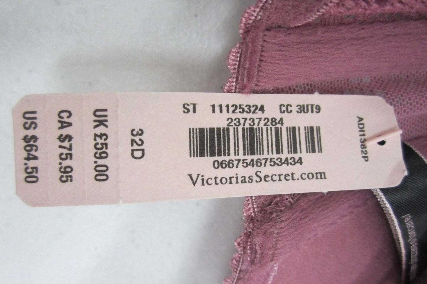 *NWT* Victoria's Secret Angels HOT SEXY Push Up Purple Lace Bra 32D