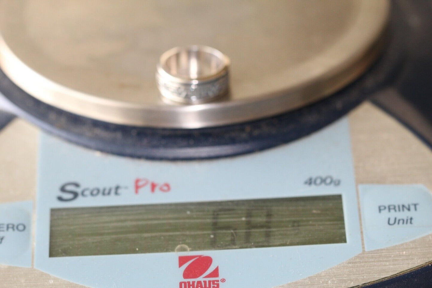 *VINTAGE* Men’s Women’s MEXICO Sterling Silver 7.5mm SPINNER BAND Ring Size 6