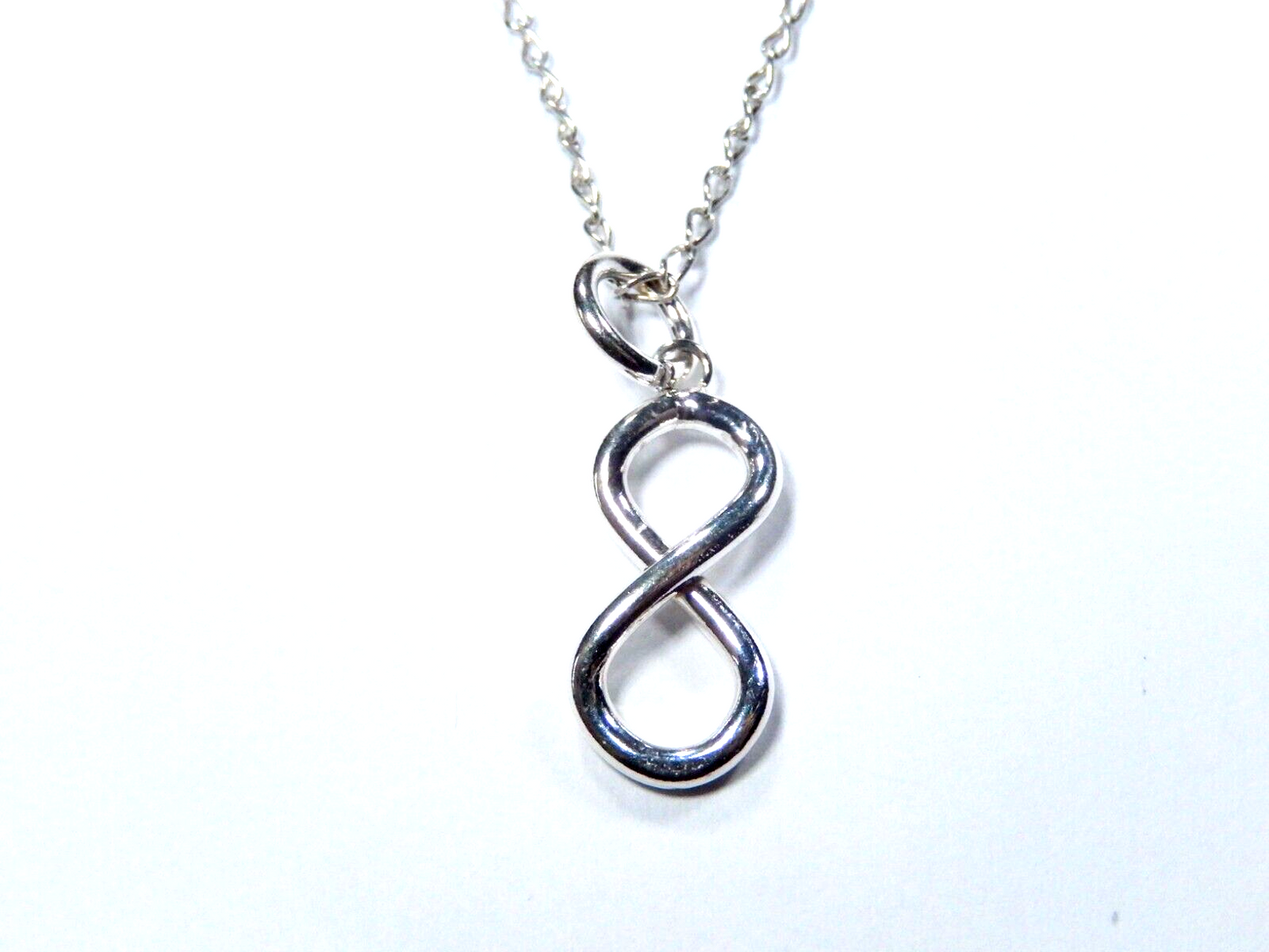 Sterling silver 925 Infinity necklace Forever Love Infinity pendent w/24" Chain