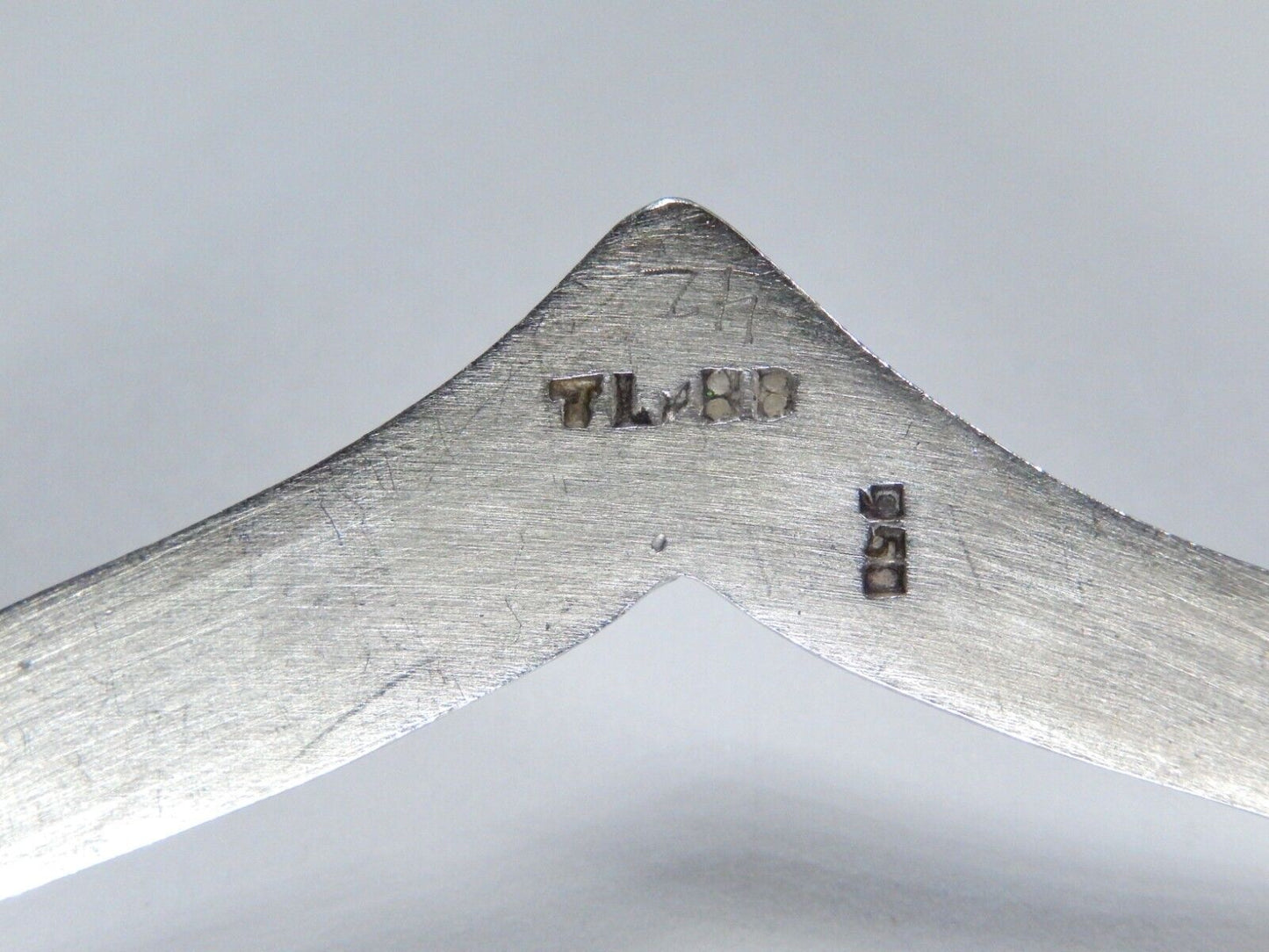 Vintage TAXCO TL-BB Sterling Silver Choker Pointed Collar Necklace