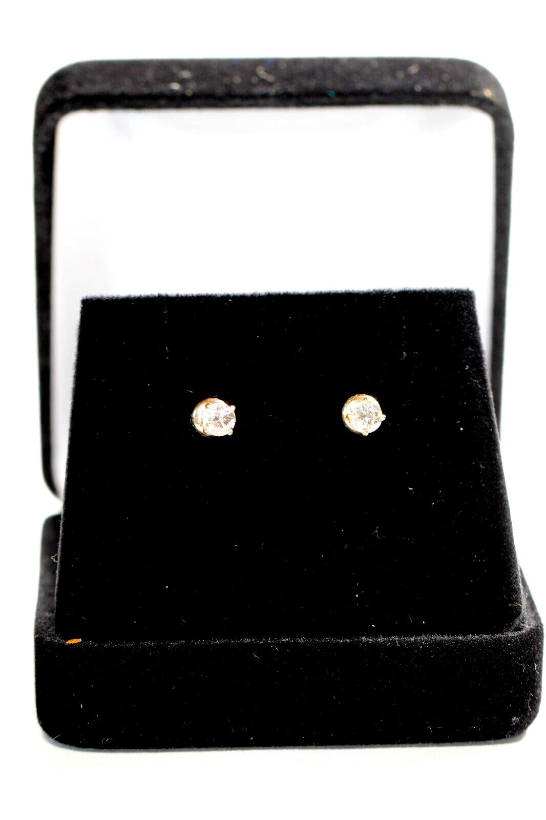 New!! 14KYellow Gold .60 CT TW Natural Diamond Screw Backs Stud Earrings