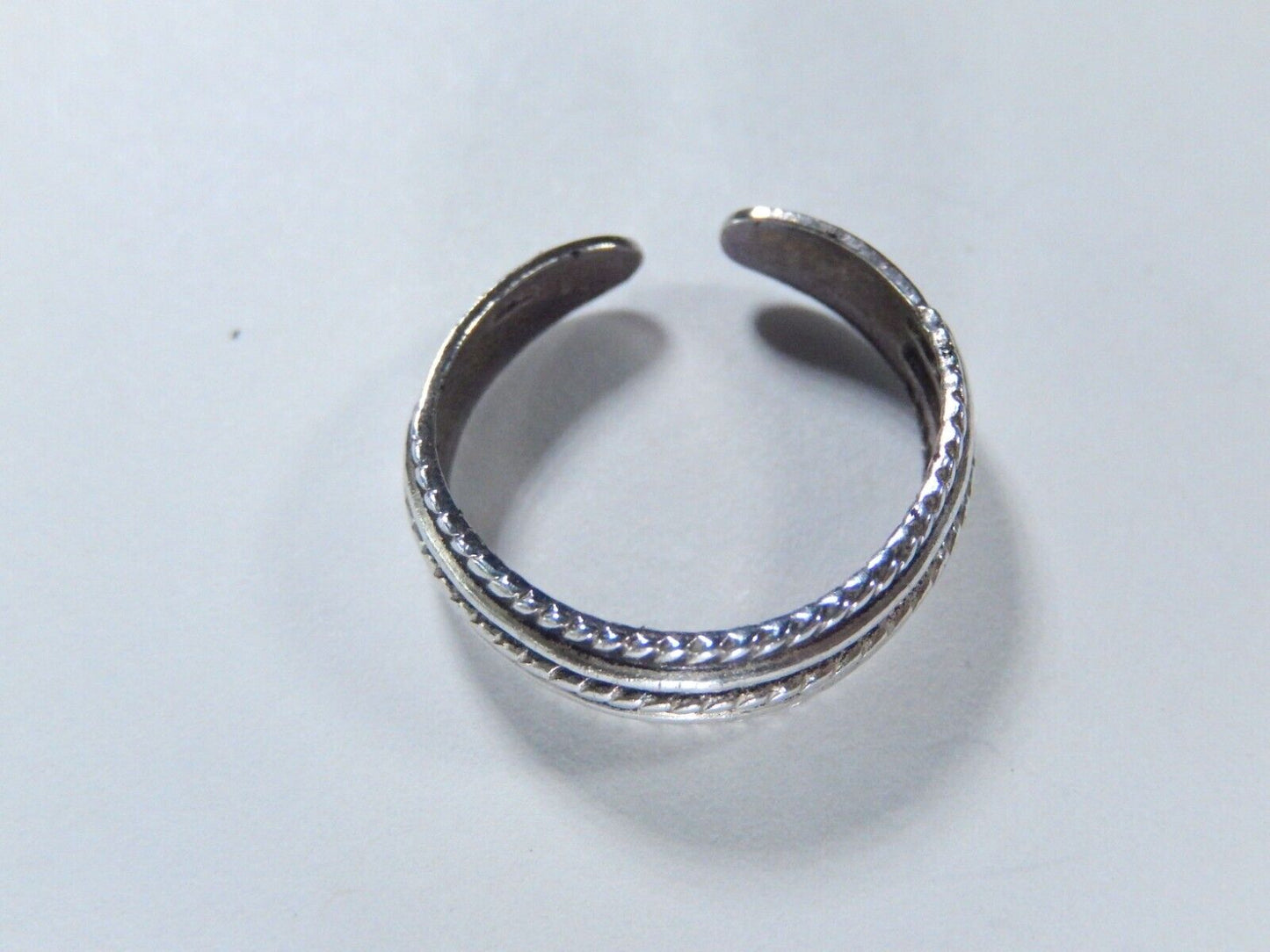 Vintage Sterling Silver Adjustable Thumb / Toe Ring