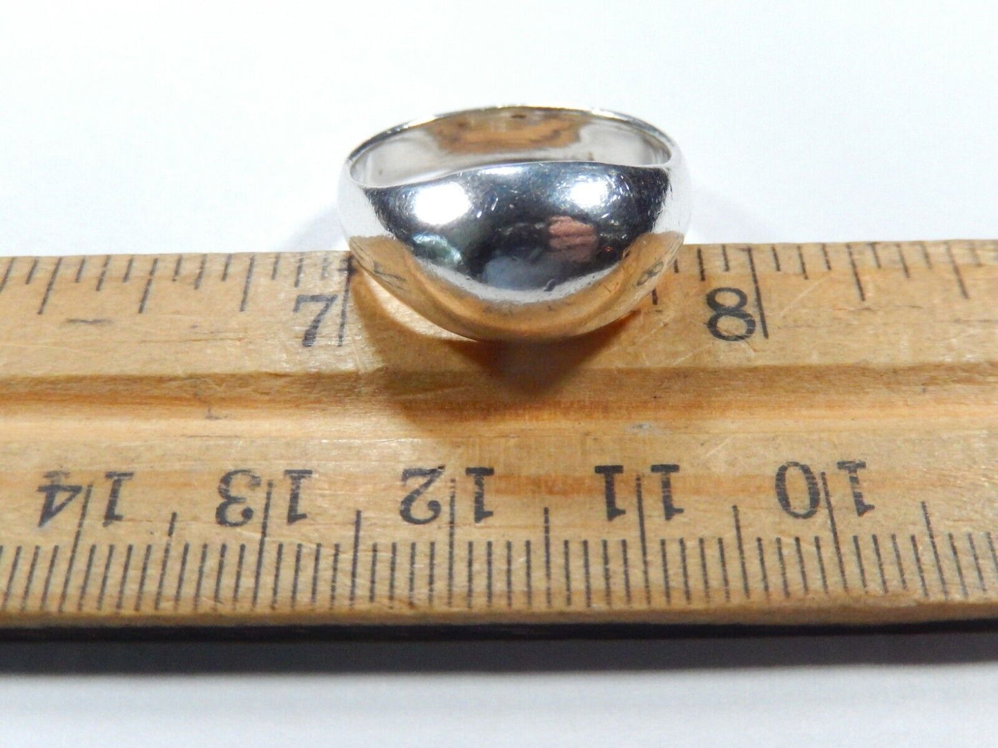 *VINTAGE* Sterling Silver Smooth Dome Ring Size 10