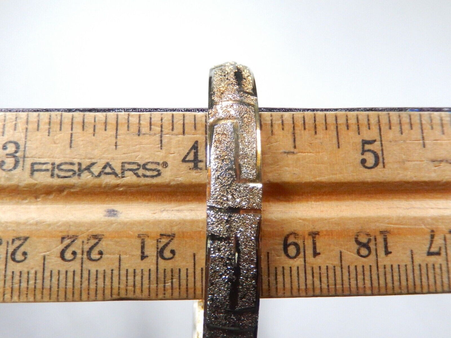 VINTAGE - Gold Vermeil .925 Diamond Cut Etched Bracelet-LOTS OF SPARKLE !!!