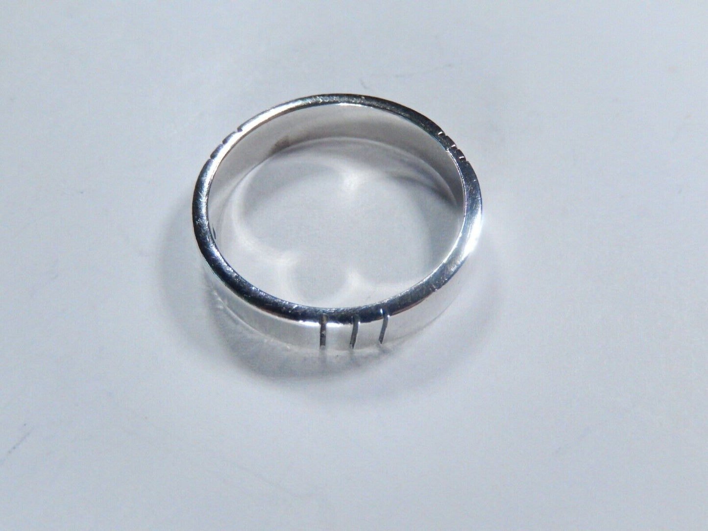 Vintage MEXICO STERLING SILVER 925 Ring 5 mm Wide Band Size 12.5