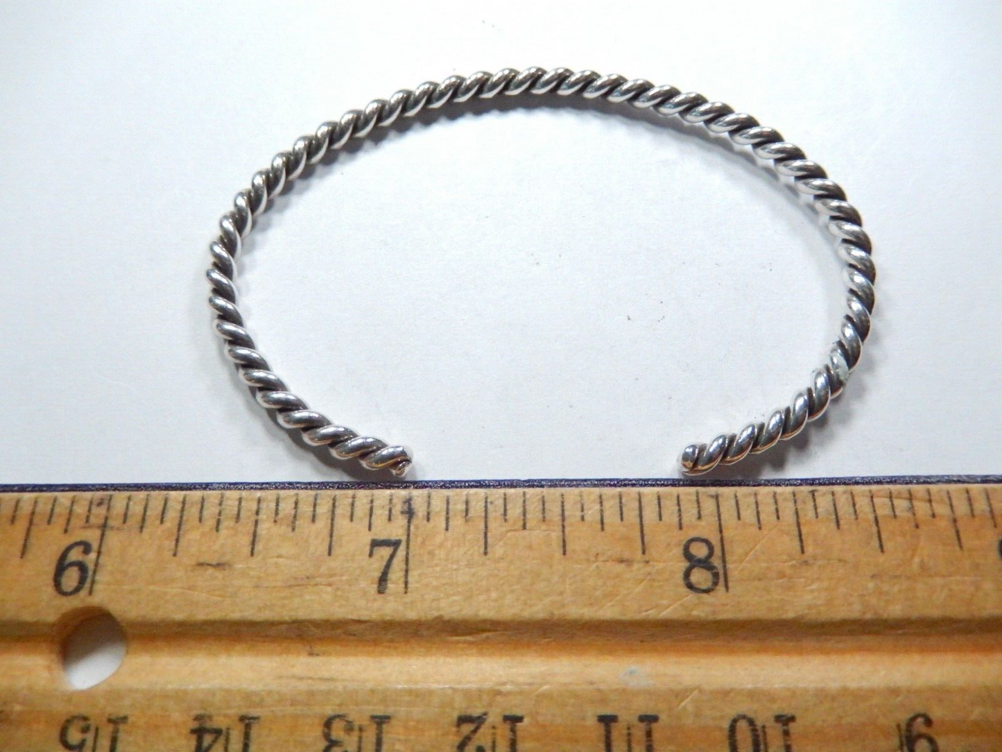 Vintage Sterling Silver Twisted Cuff Bracelet