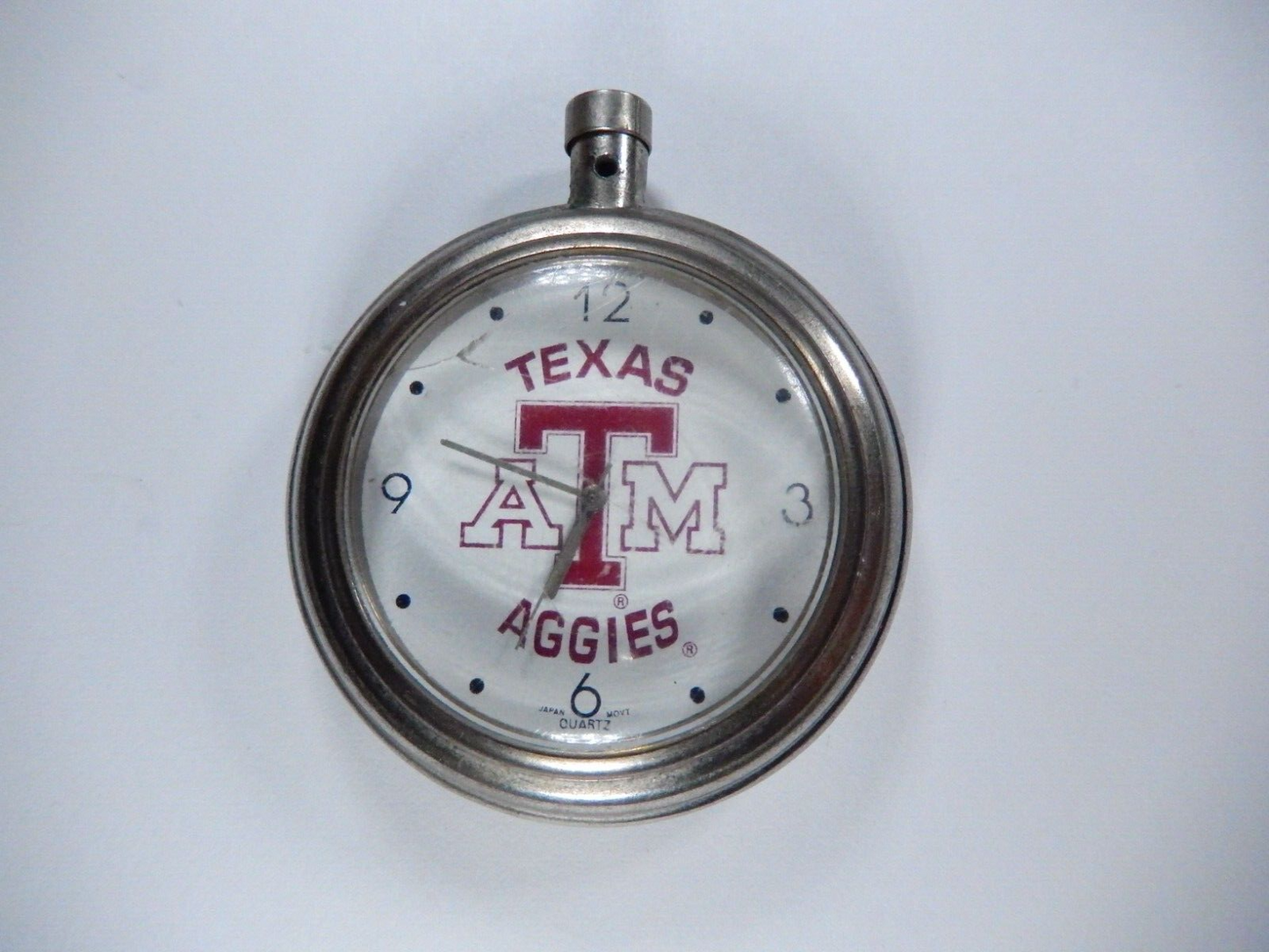 *VINTAGE*  TEXAS A&M Pocket Watch...Running Very Smooth