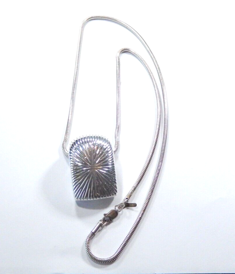 SSD Simon Sebbag Designer Sterling Silver Heavy Pendant Signed w25mm 24 Chain
