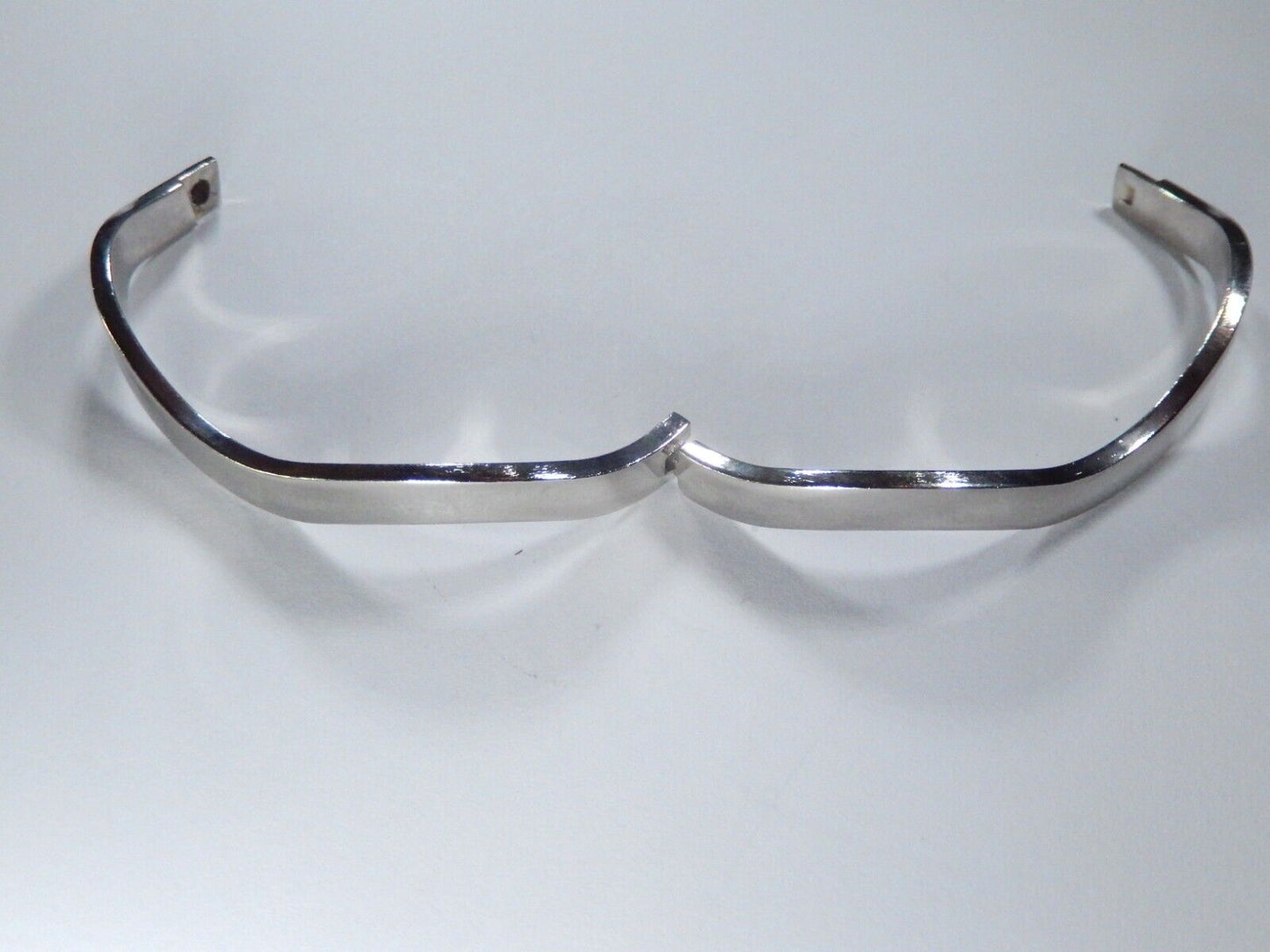 *VINTAGE* 925 Sterling Silver Wave Hinged Bangle Bracelet 6.25mm Wide -19.9 gram