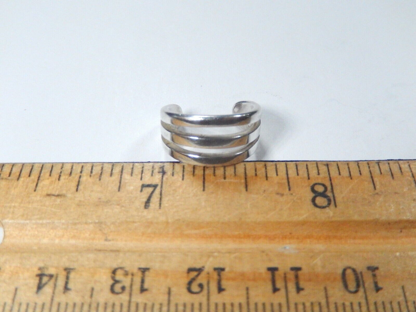 Sterling Silver Triple Band Toe Ring, Silver Ring, Silver Band, Boho Ring