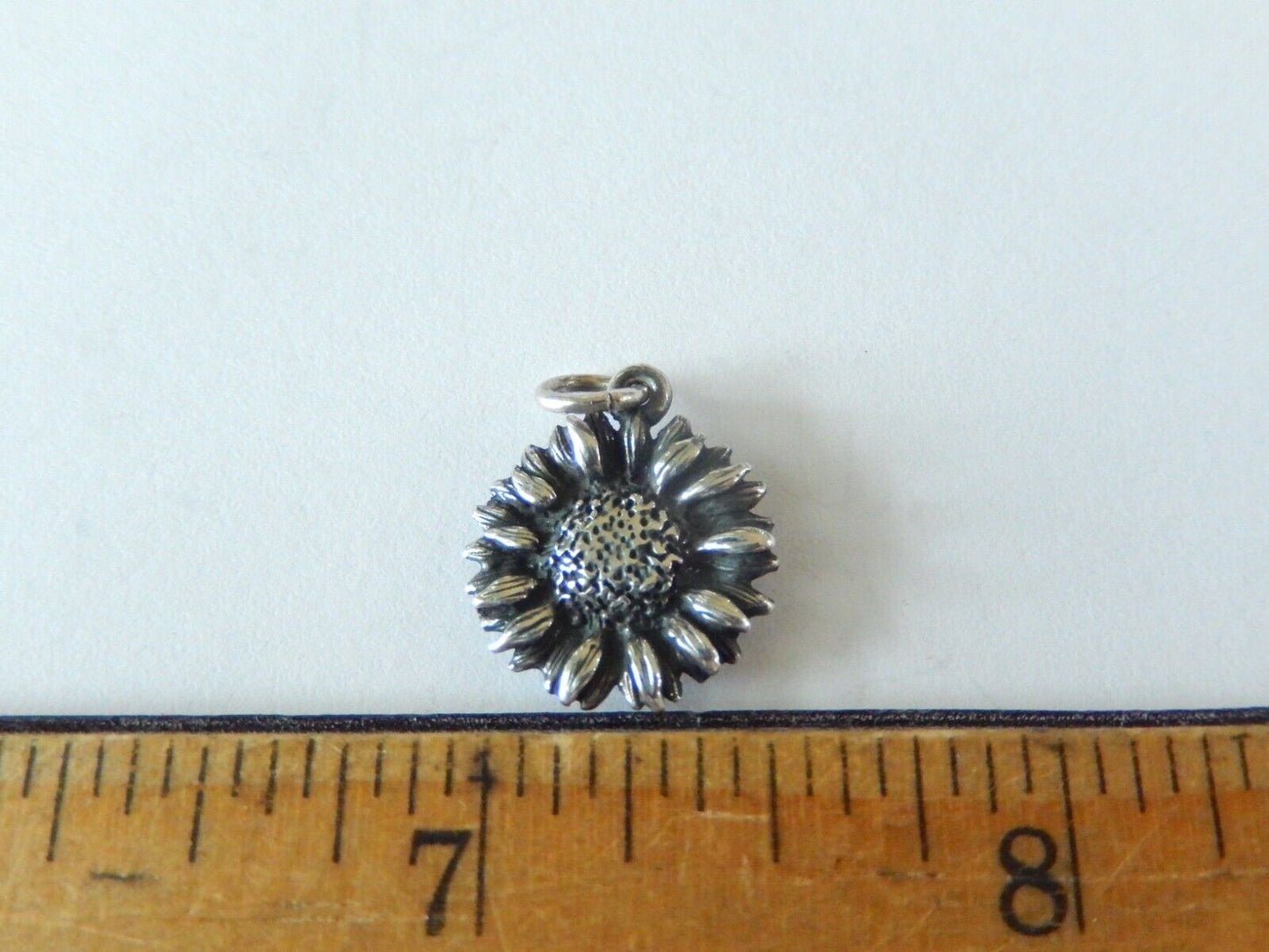 James Avery Retired Sunflower Charm/Pendant Vintage Sterling - HTF