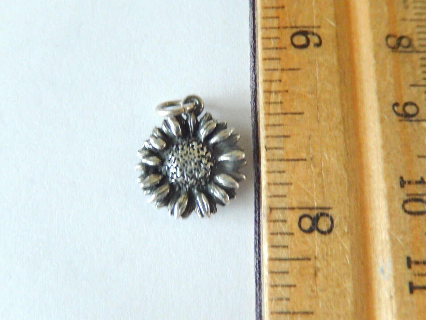 James Avery Retired Sunflower Charm/Pendant Vintage Sterling - HTF