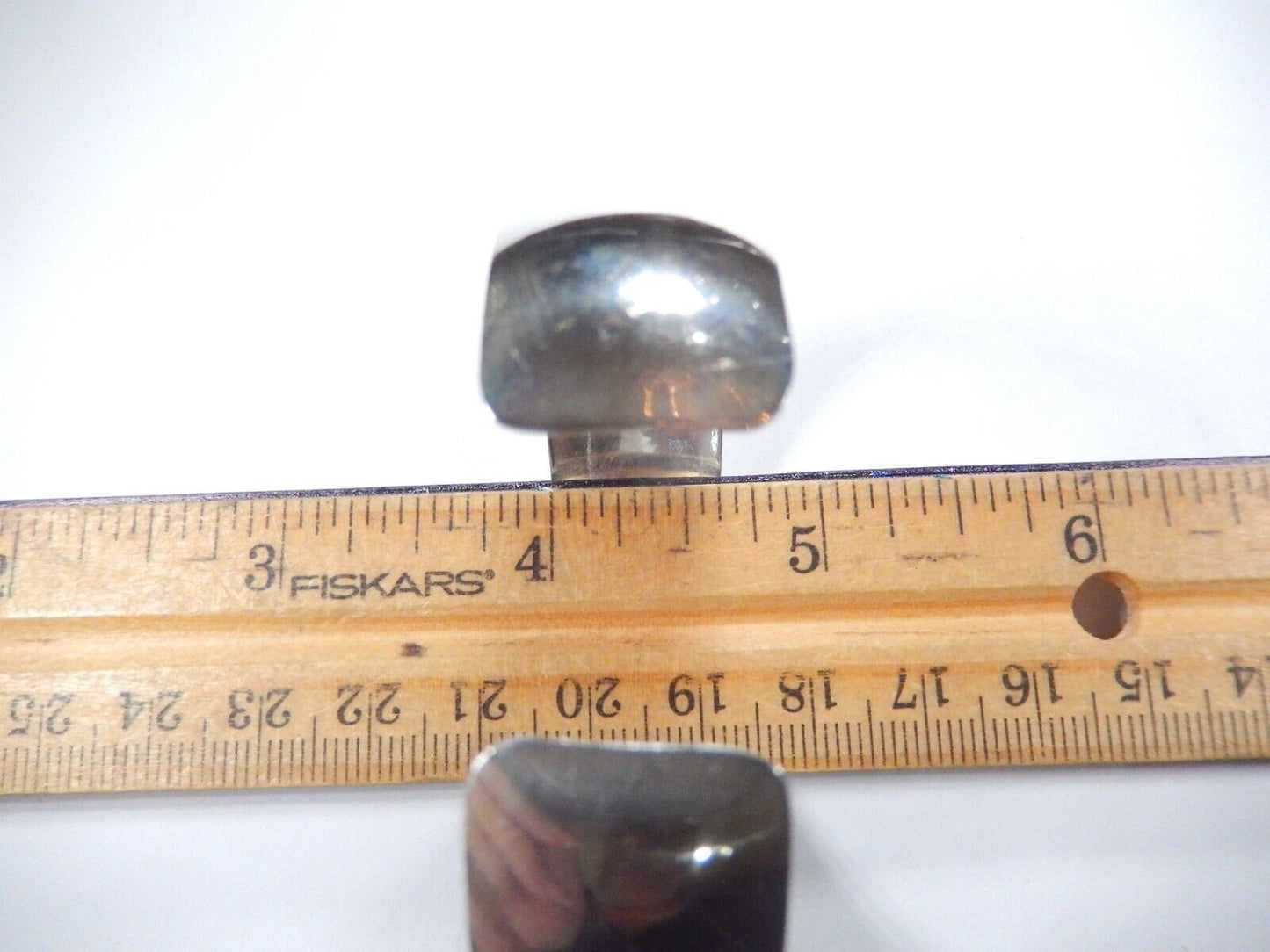 *VINTAGE* "V.R. IHMSS"  Sterling Silver and Gold Fill Cuff 17mm Wide Bracelet