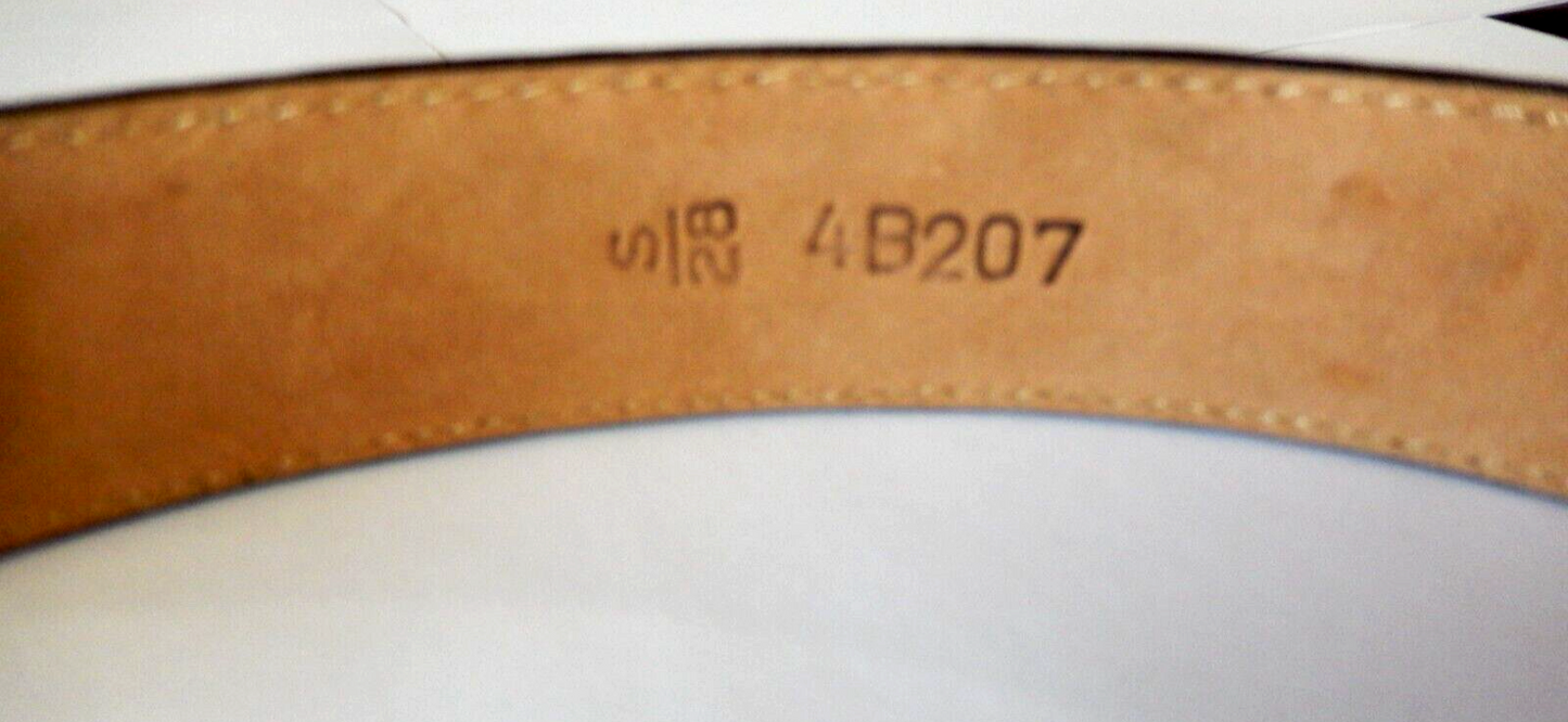 Brighton Womens Belt 4B207 S28 Brown Faux Alligator Silver Buckle EUC