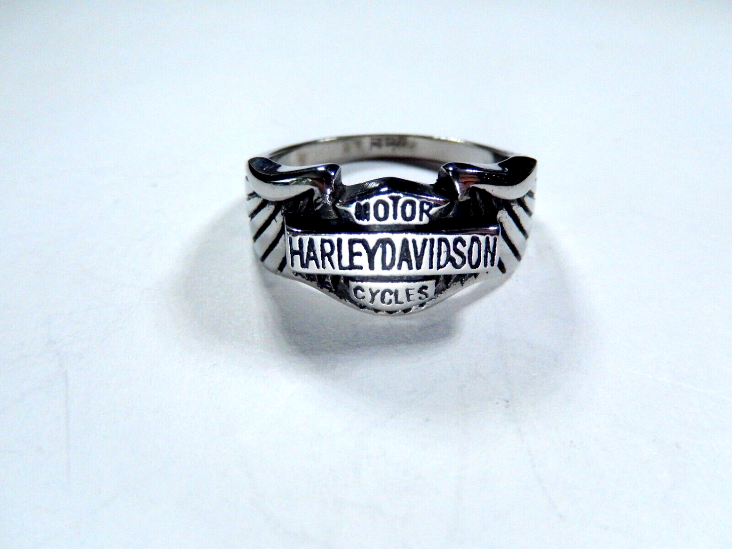 Stainless Steel Biker Ring Size 14.5