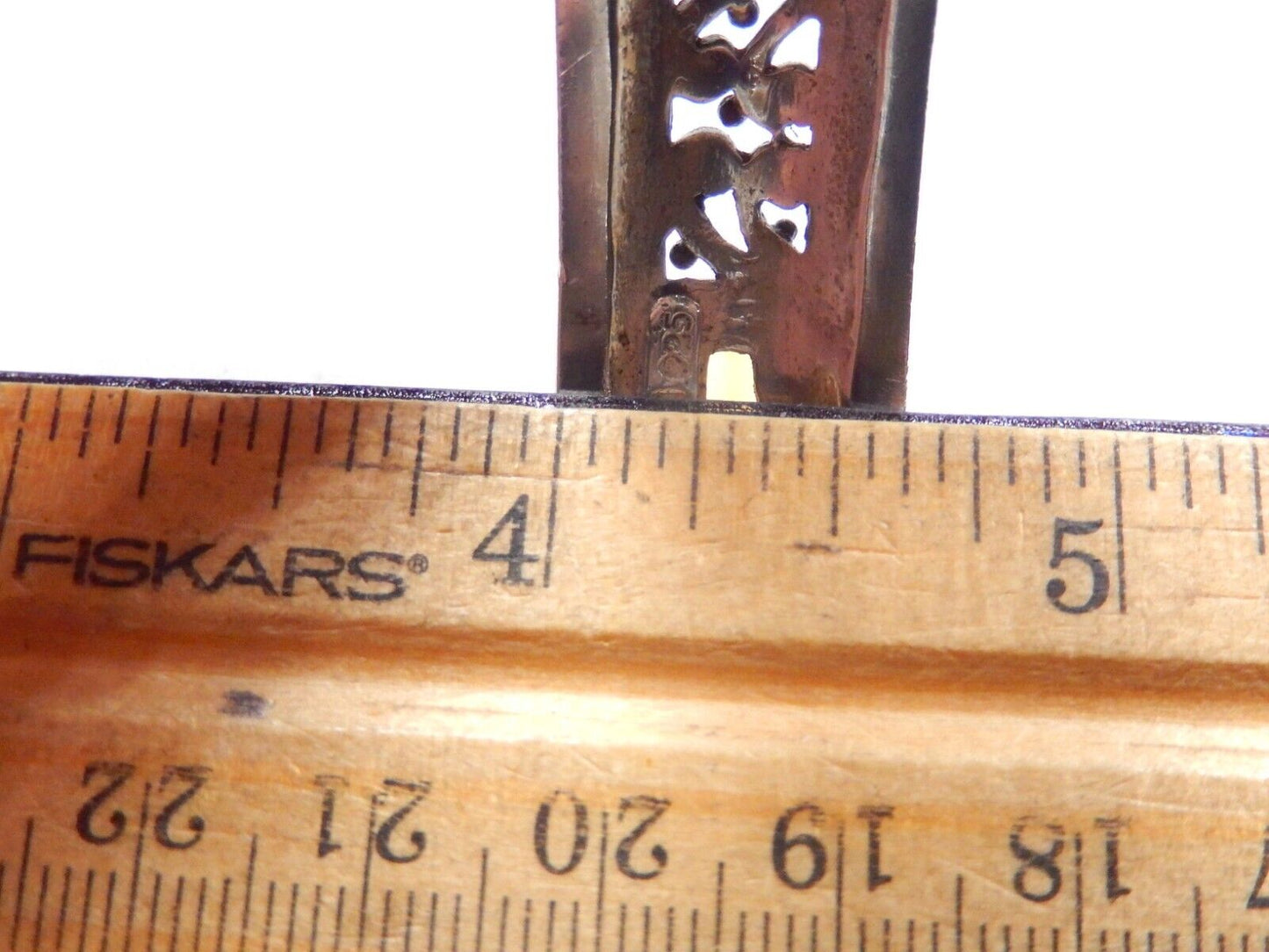 VINTAGE - Signed Barse Sterling Silver 925 Citrine Heavy Cuff Bracelet 56 grams