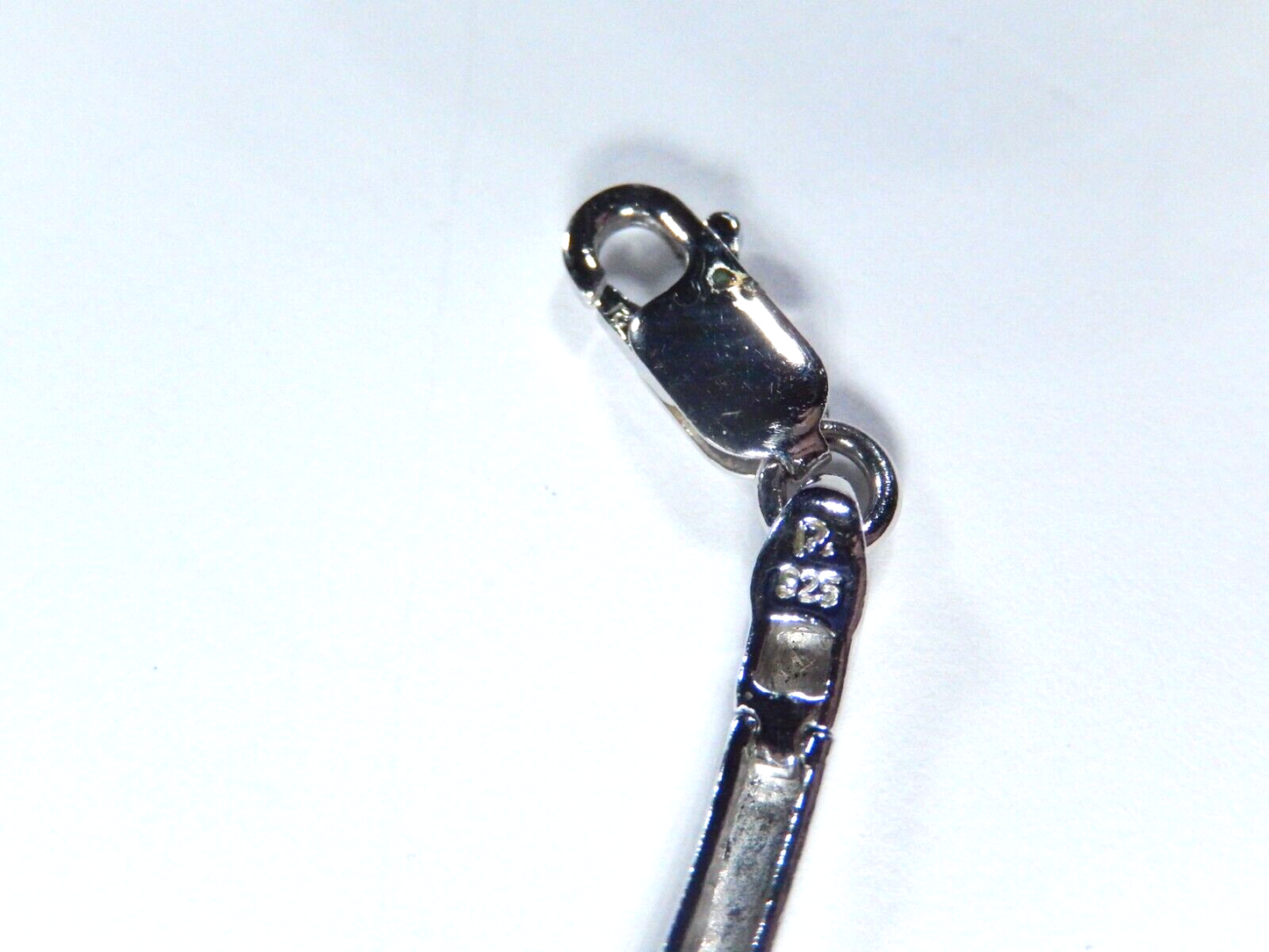Ross Simons Ster Silver Rhodium Plated Diamond Accent Bar Link 17" Necklace