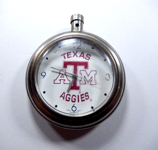 *VINTAGE*  TEXAS A&M Pocket Watch...Running Very Smooth