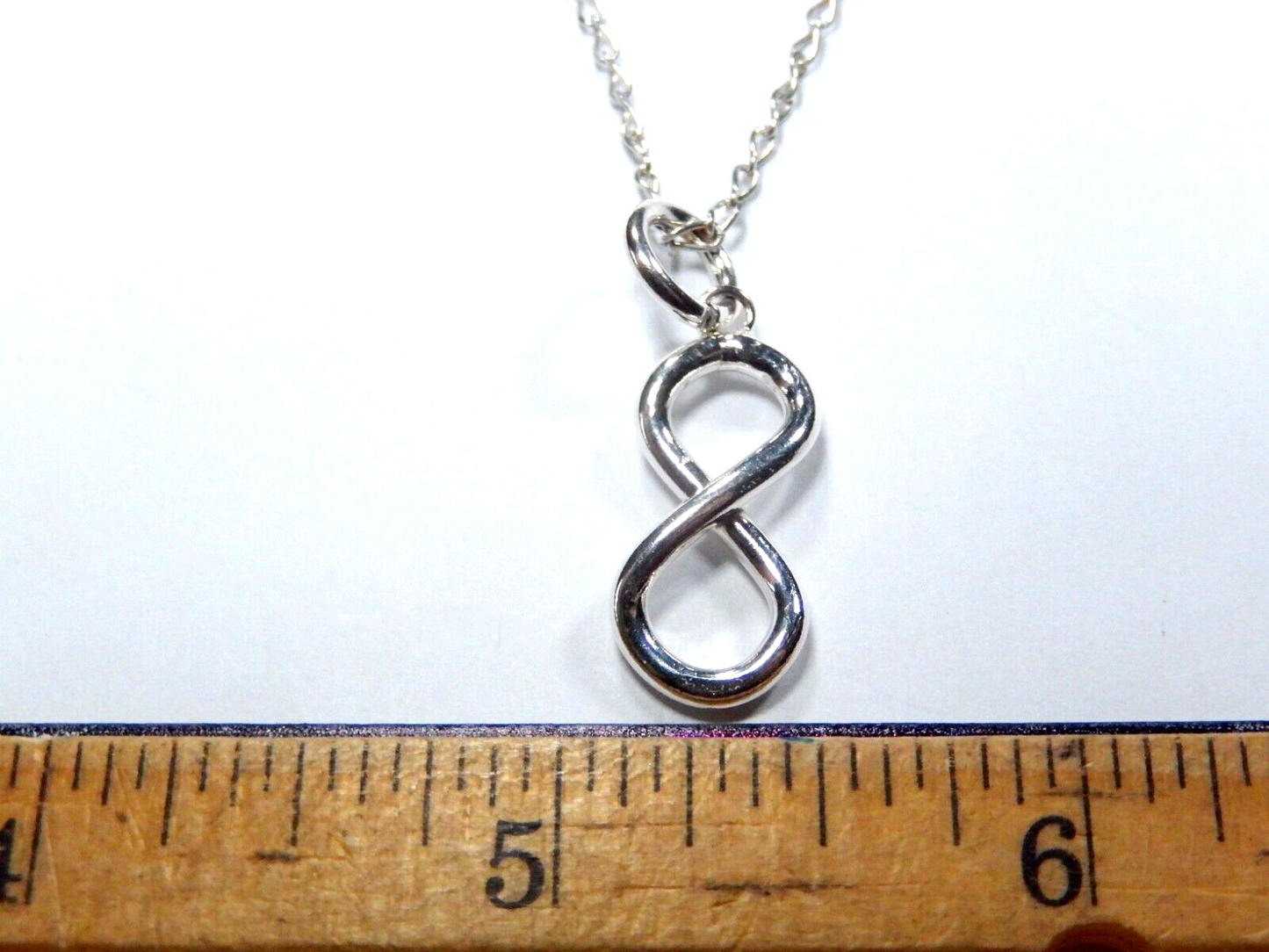 Sterling silver 925 Infinity necklace Forever Love Infinity pendent w/24" Chain