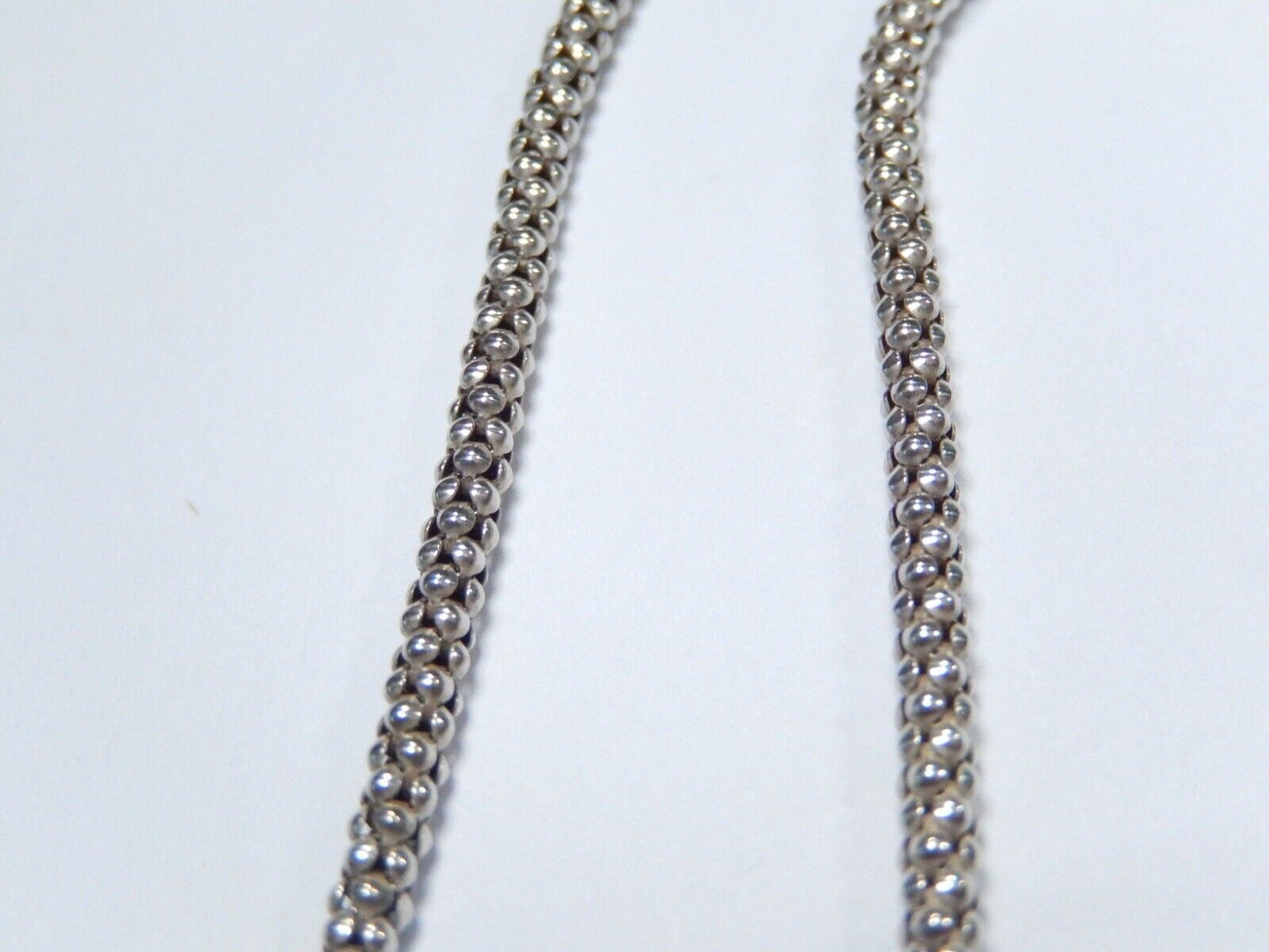 *VINTAGE* Mexico Large Sterling Silver 12.0 CT Blue Topaz Pendant w/20" Lg Chain