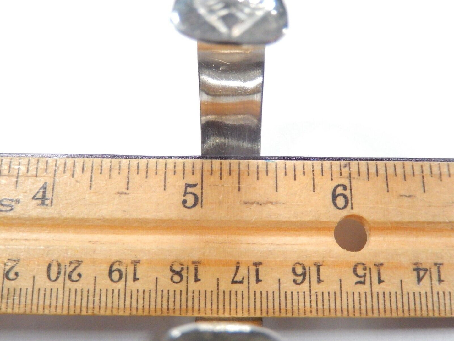 Vtg Native American Navajo Sterling Silver Cuff Bracelet Signed KS Kirk Smith