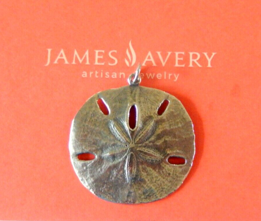 VINTAGE VERY RARE RETIRED James Avery Sterling Largest Sand Dollar Pendant 16.9g