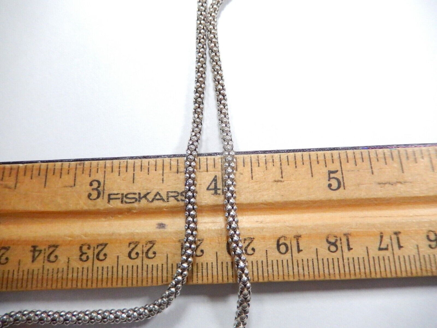 *VINTAGE* Mexico Large Sterling Silver 12.0 CT Blue Topaz Pendant w/20" Lg Chain