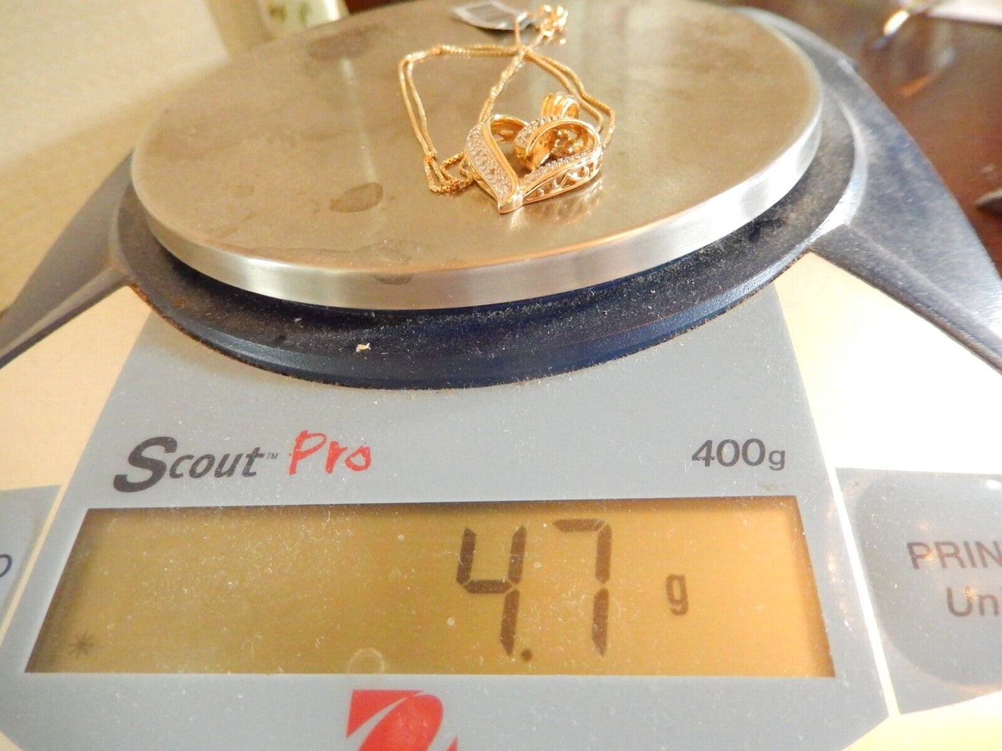 Gold Vermeil Ross Simons Diamond Heart Pendant With 18 Gold Vermeil Chain