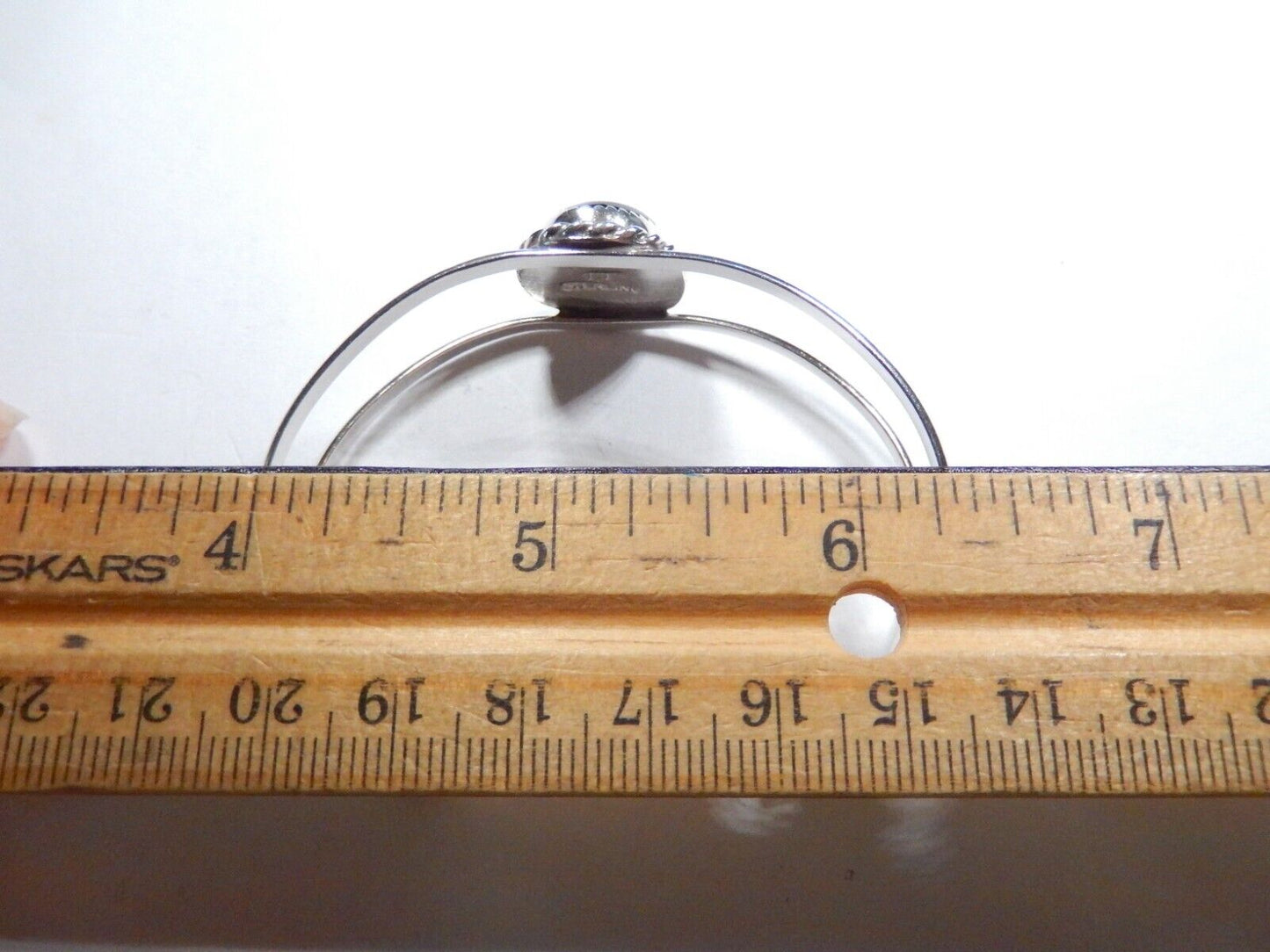 *VINTAGE*  Signed "TT"  Native American Sterling 925 Black Onyx Bracelet