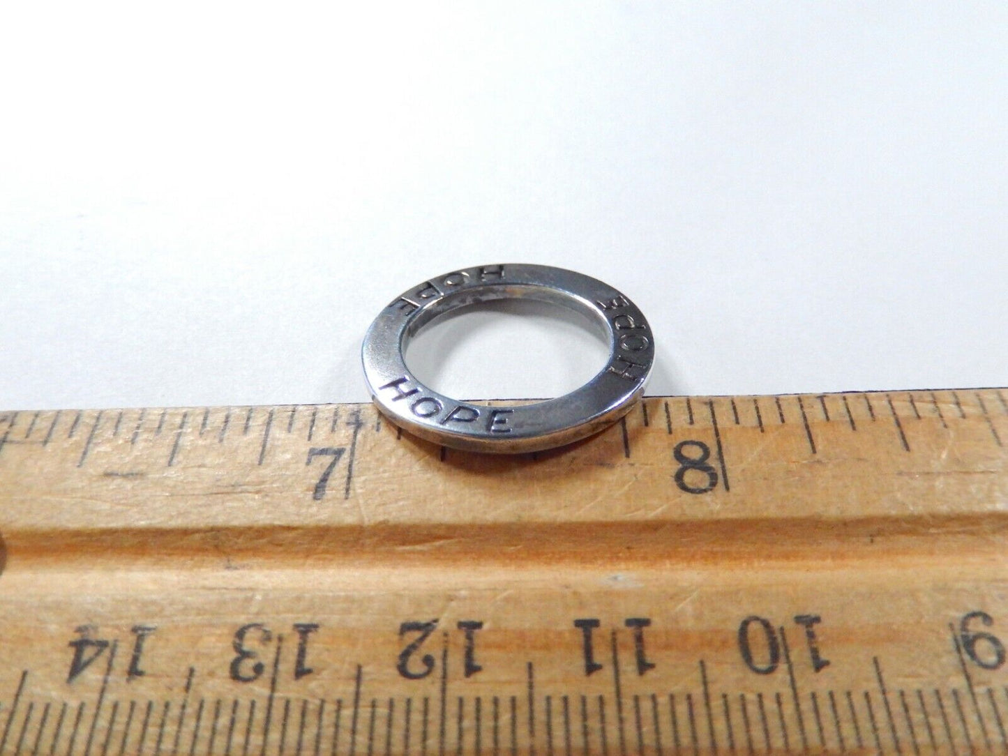 Sterling Silver 925 Hope Ring Size Inspirational Size 5