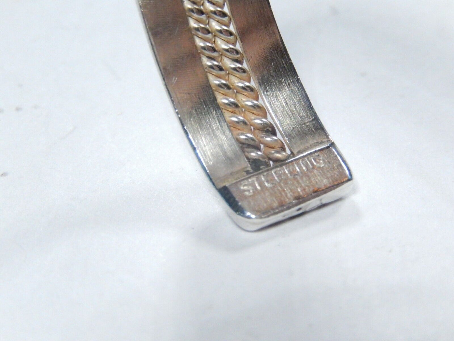 Native American Navajo Tahe Sterling Silver 11.0 mm Wide Cuff - 20.6 Grams