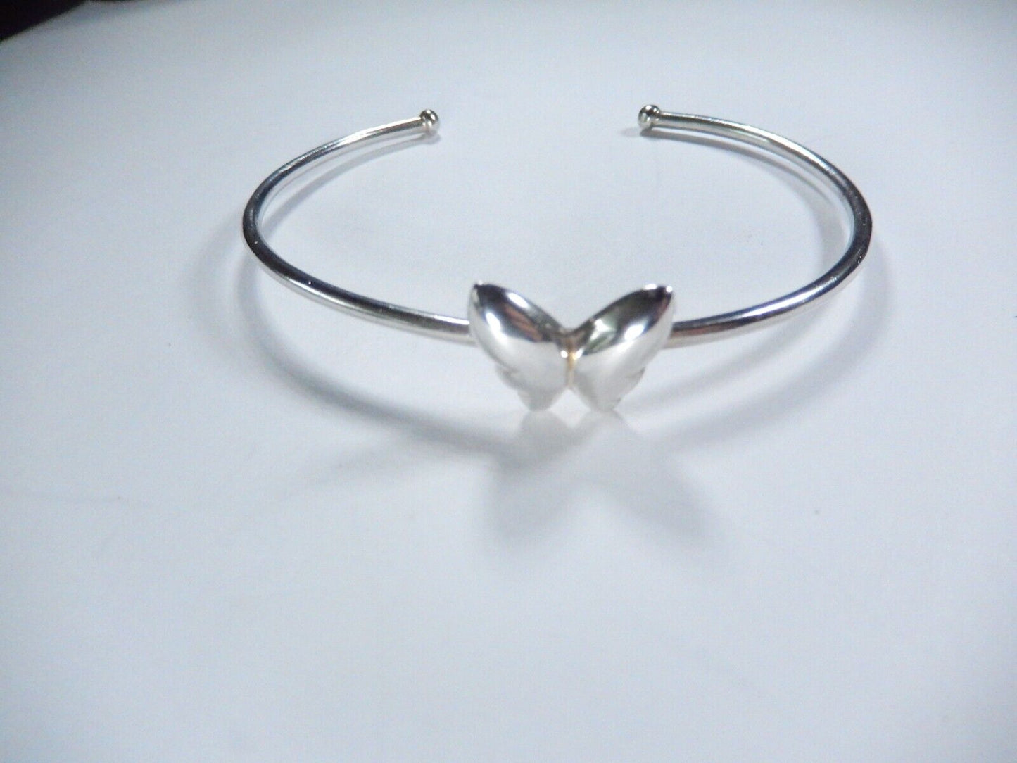 *VINTAGE*  STERLING SILVER BUTTERFLY BRACELET CUFF