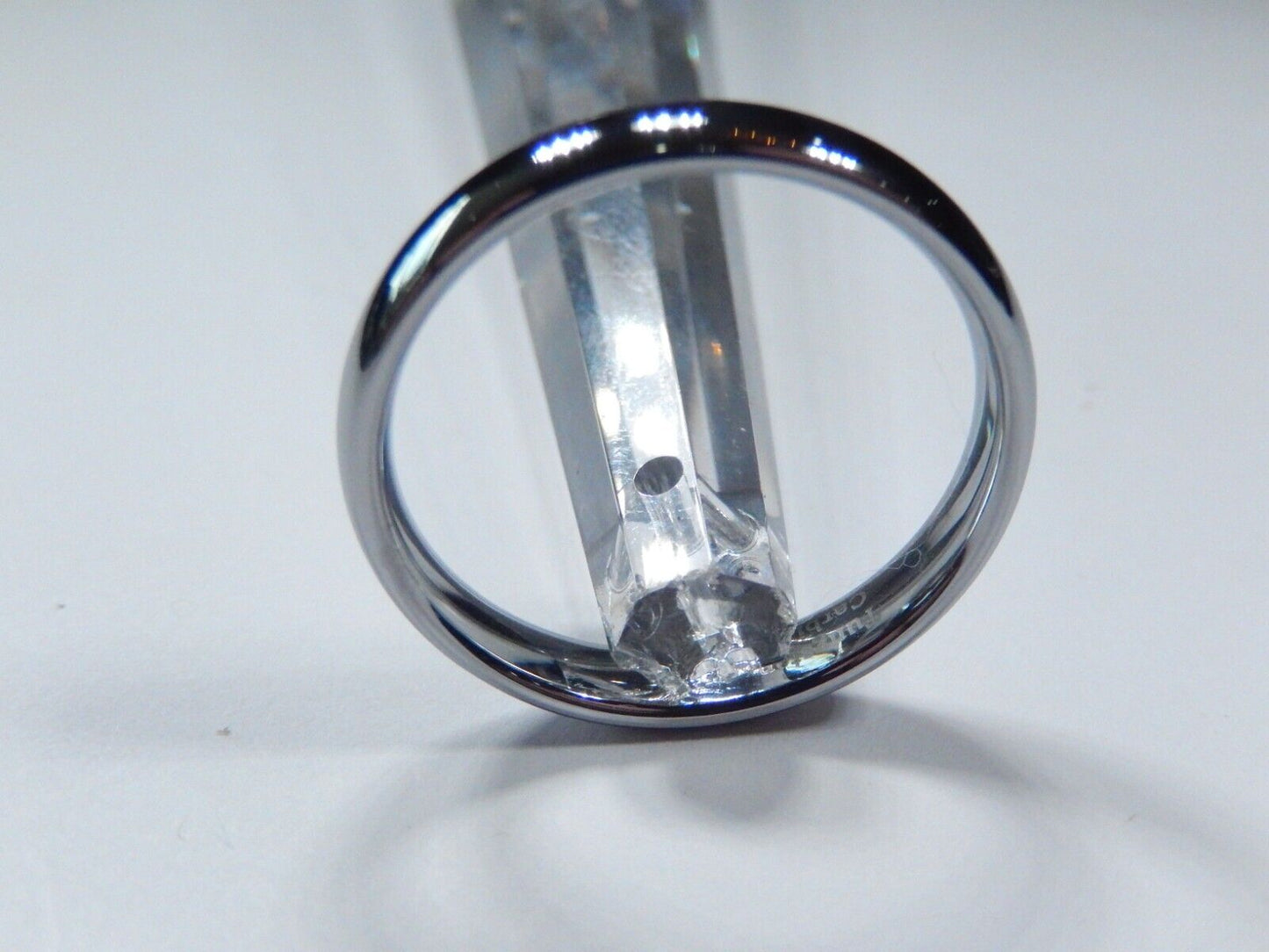 *NEW* Silver Tungsten 4mm Comfort Fit Round Top Wedding Band Size 11